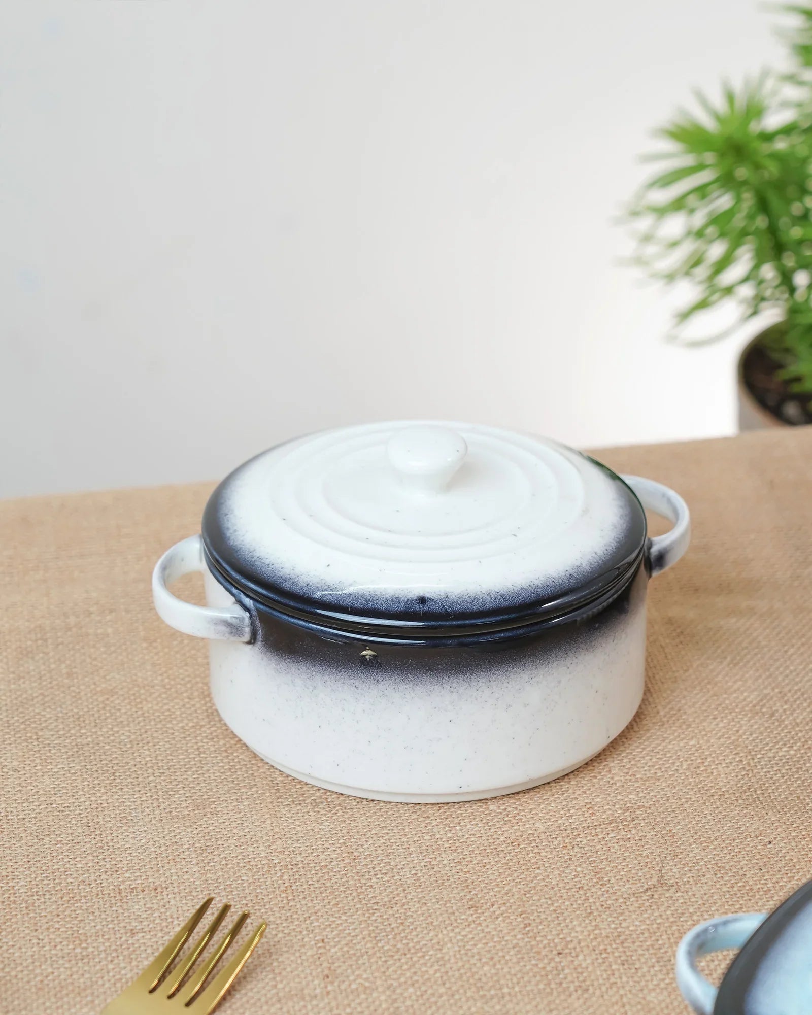 Prisma Fine Porcelain Round Casserole Set with Lids (10 cm, 12 cm &amp; 14 cm) – Ash Grey Cook &amp; Serve - Vola Global
