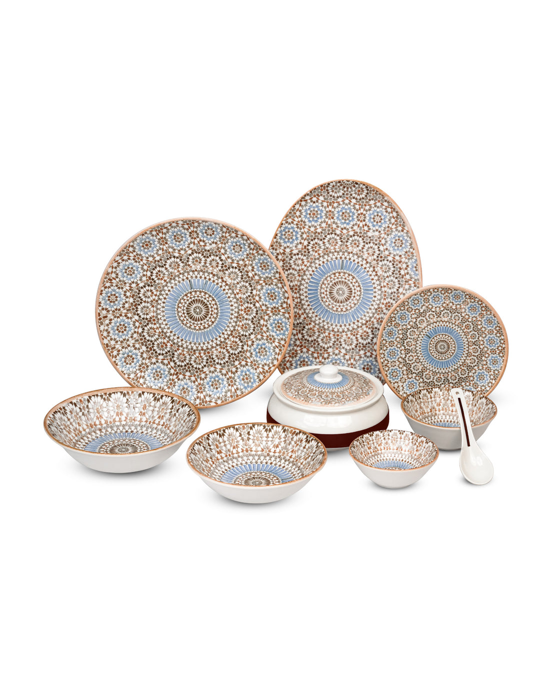35 Pcs || Pixel Collection Dinnerware - Morocco