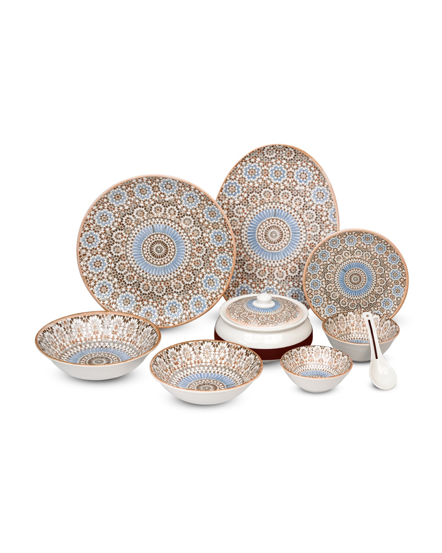 35 Pcs || Pixel Collection Dinnerware - Morocco