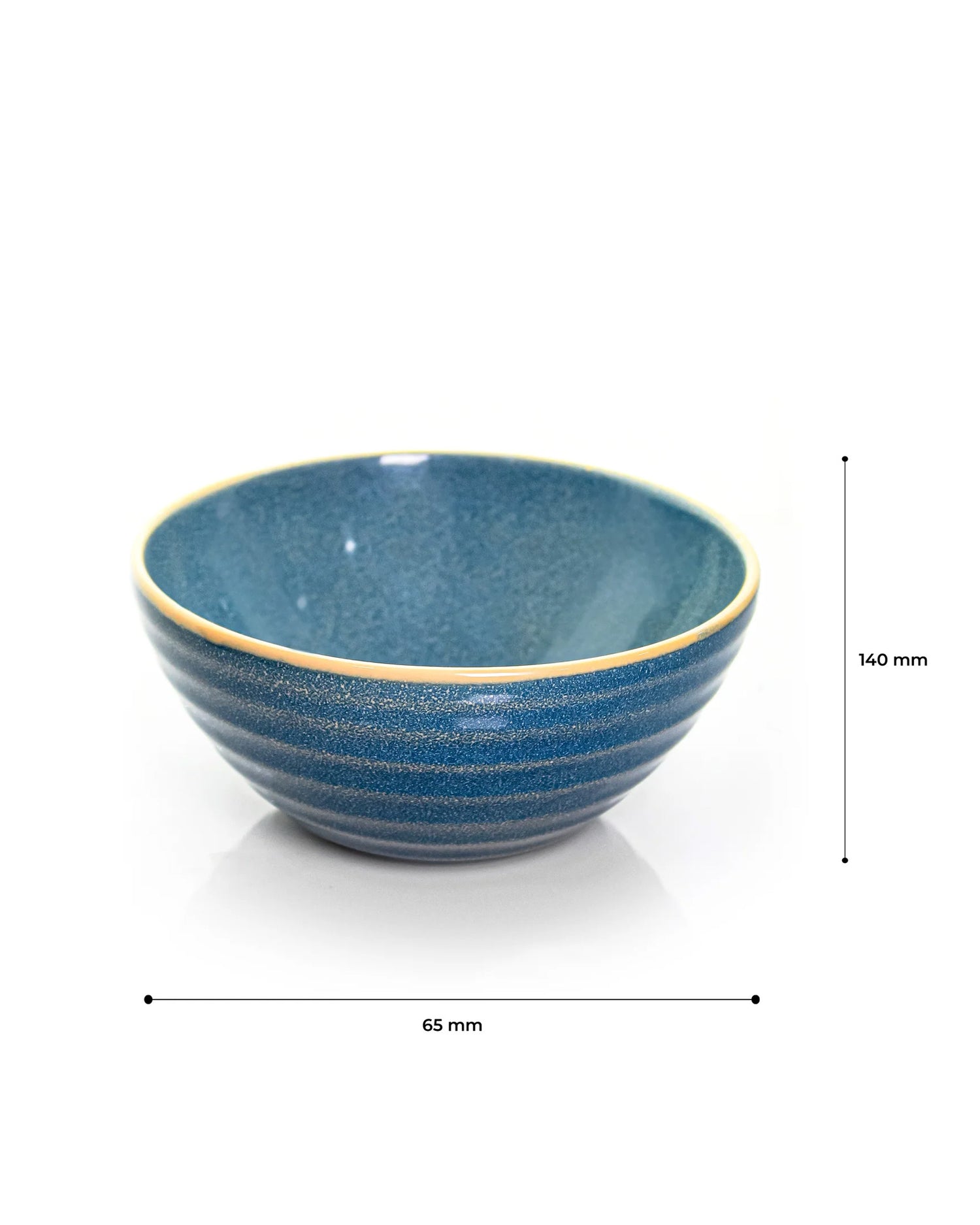 Medium teal || Organic big bowl - Set of 2