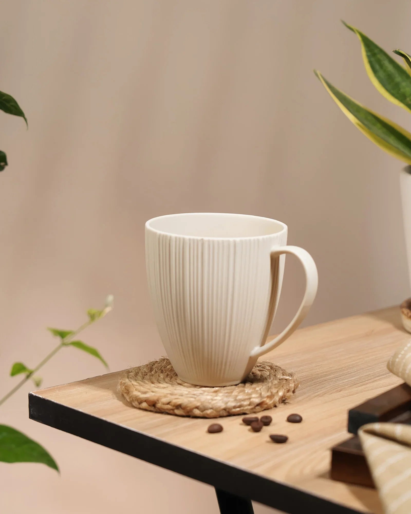 Vogue Diamond Fine Porcelain Mug Set of 2 – Faceted Mugs for Stylish Tea &amp; Coffee - Vola Global