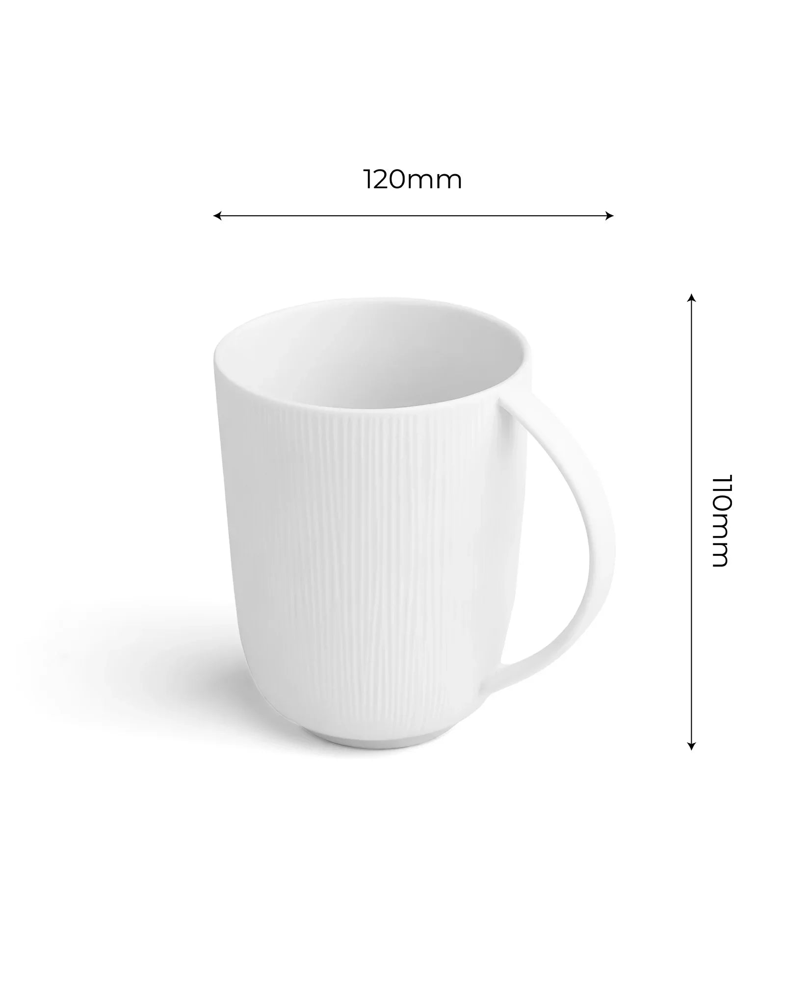 Vogue Series Conical Fine Porcelain Mug Set of 2 – Elegant Mugs for Tea &amp; Coffee - Vola Global