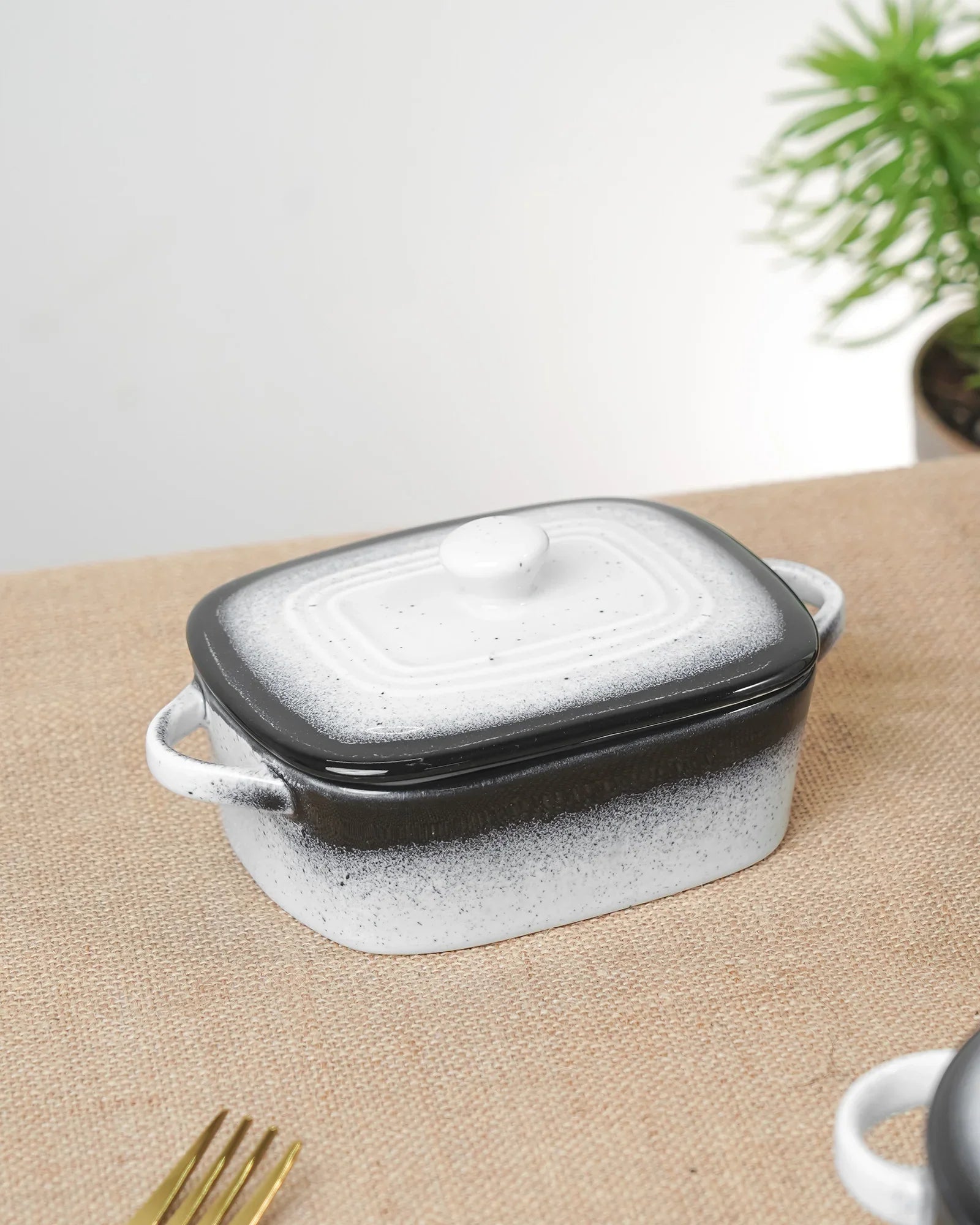 Prisma Fine Porcelain Rectangle Casserole – 14 cm | 400 ml Oven-to-Table Dish - Vola Global
