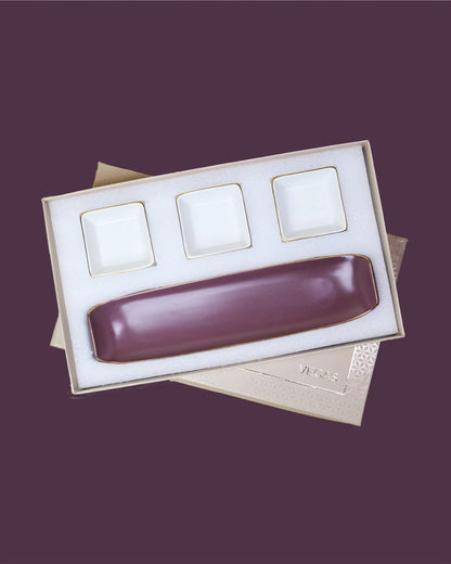 Lavender Herb || Bloom Vegas Soirée Combo Set of 4 - Elevate Your Gathering with Culinary Elegance