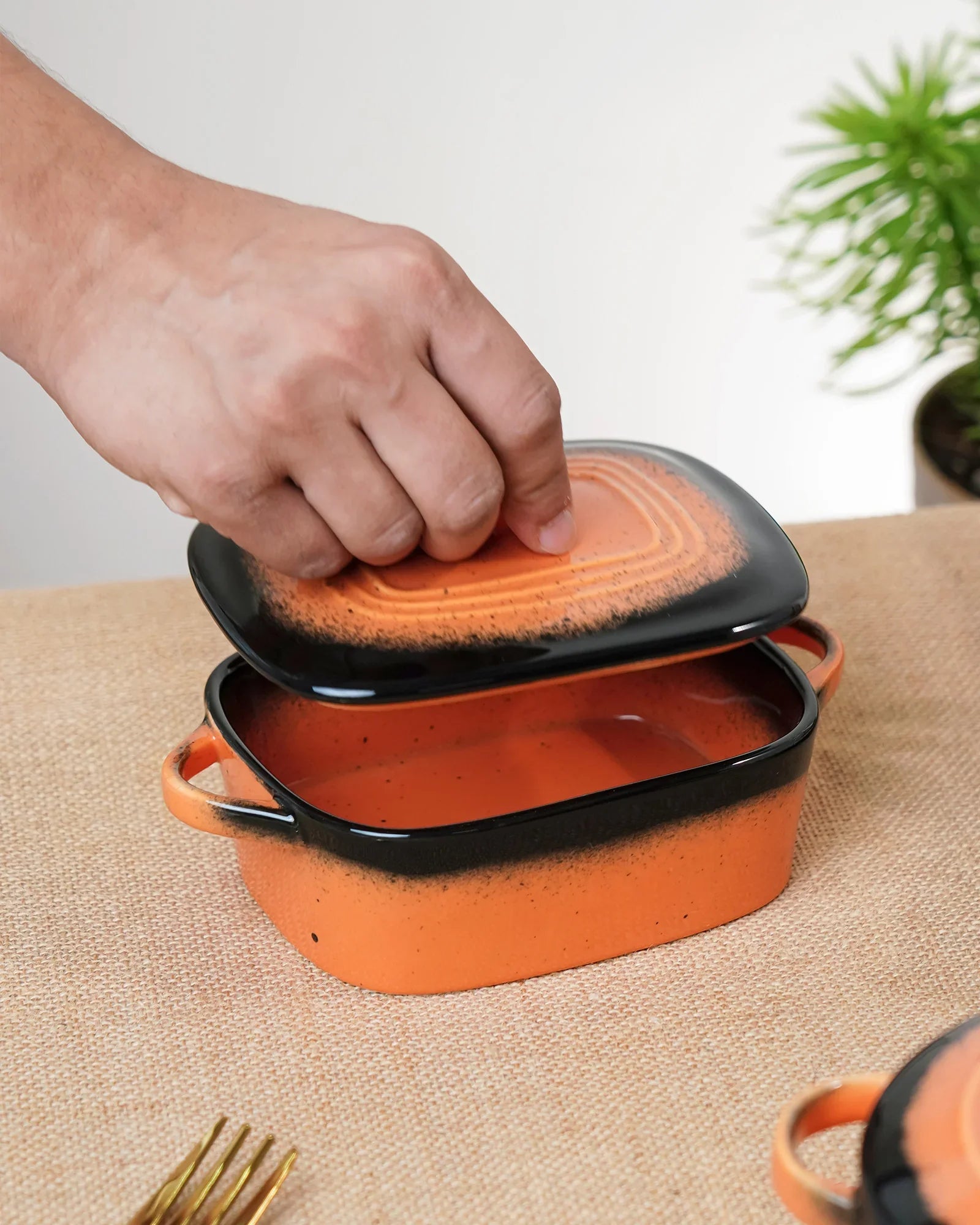 Prisma Fine Porcelain Rectangle Casserole – 14 cm | 400 ml Oven-to-Table Dish - Vola Global