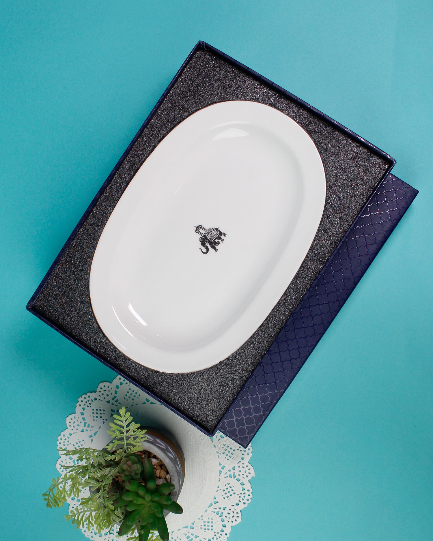 Gaj Oval Platter - Single pc (Large)
