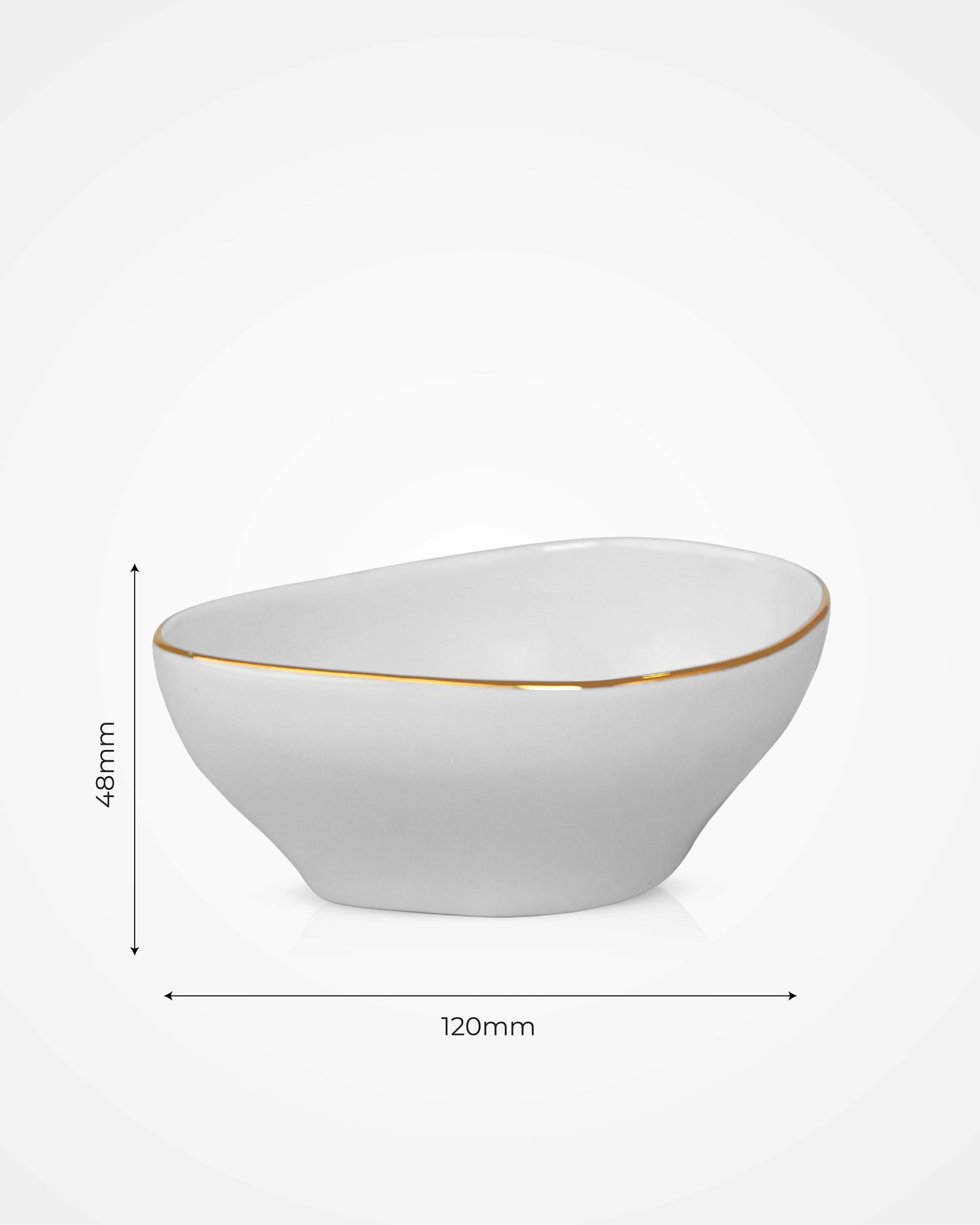 Pristine Triangle Bowl - 12cm - Set of 6