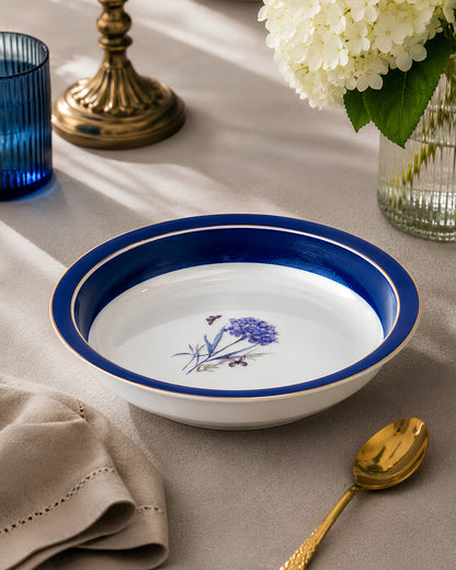Vola Jardin Blue Plate 21cm | Limited Edition Gold Rim