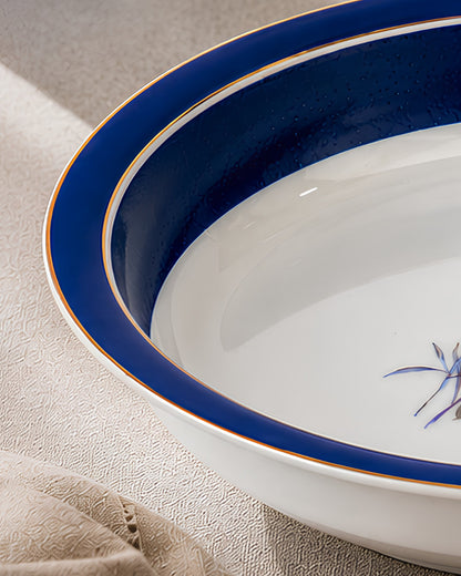 Vola Jardin Blue Plate 21cm | Limited Edition Gold Rim