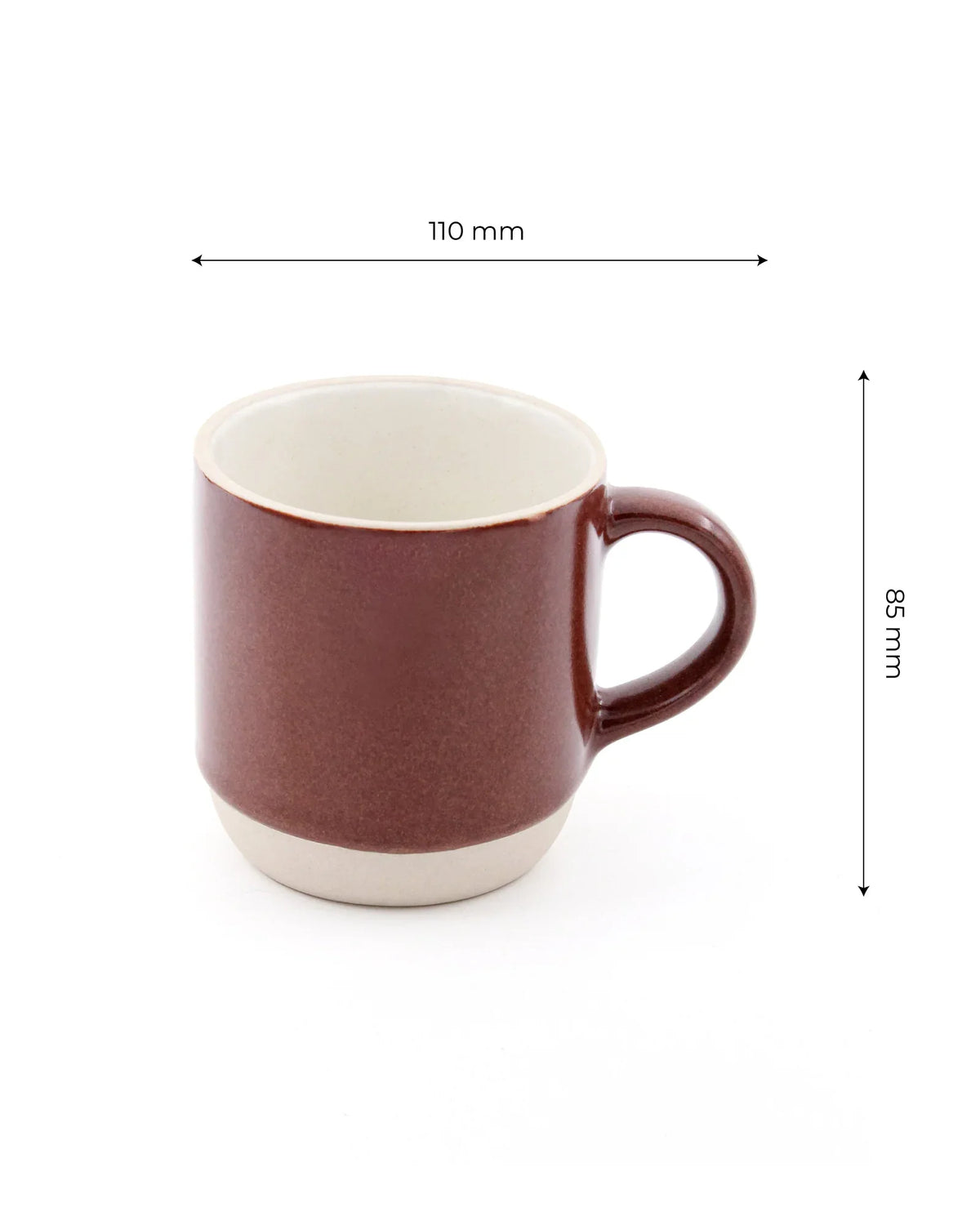 Elemental Shades Stoneware Mug – Matte Coffee &amp; Tea Mug in Earthy Tones (200 ml &amp; 260 ml) - Vola Global