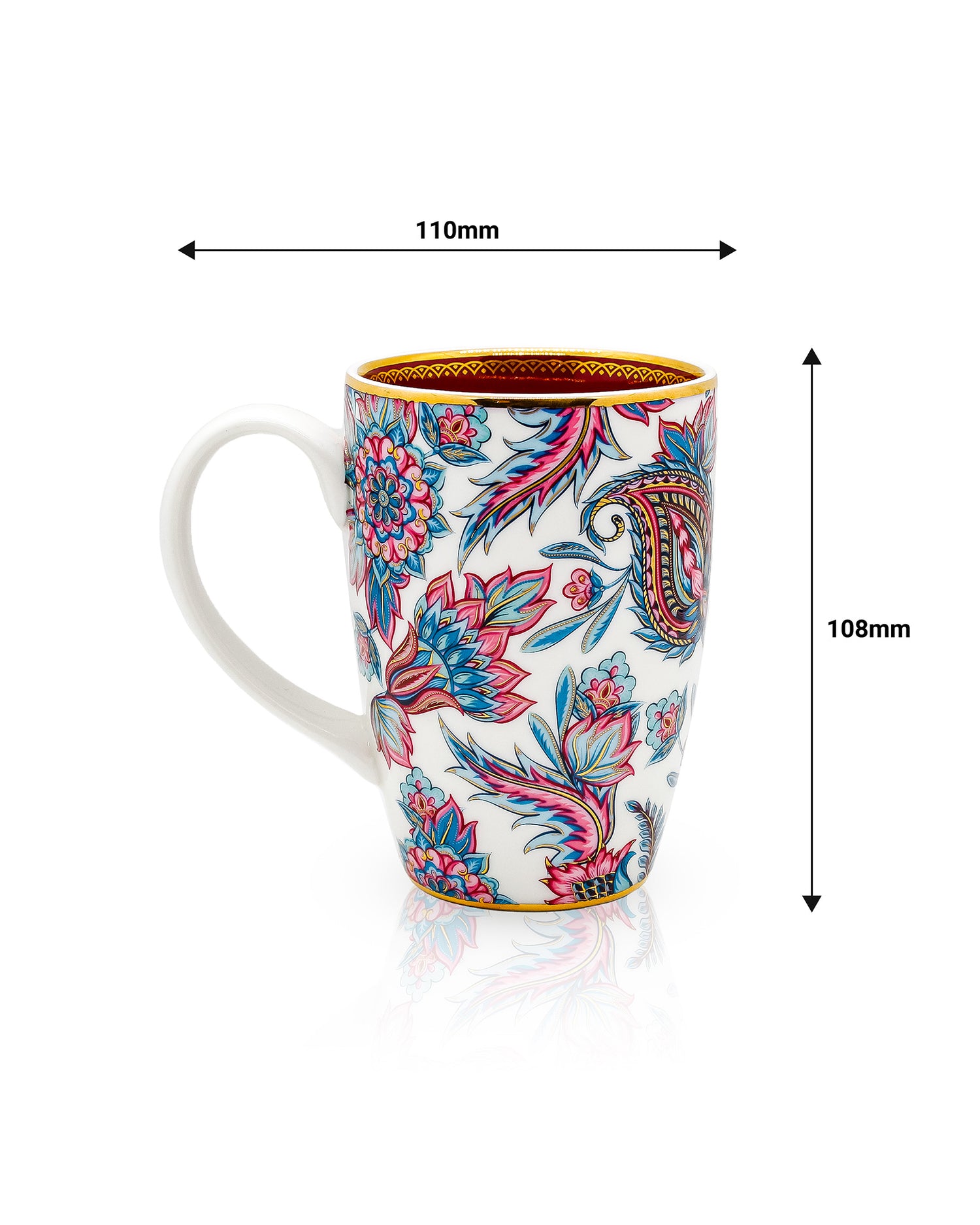 Paisley || Magnus Royal Coffee Mug | Elegant Porcelain