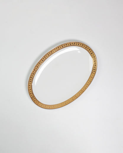 Scarlet Elegance Snack Set (6 Pcs) – 4 Porcelain Mugs with 2 Snack Platters | Premium Serveware