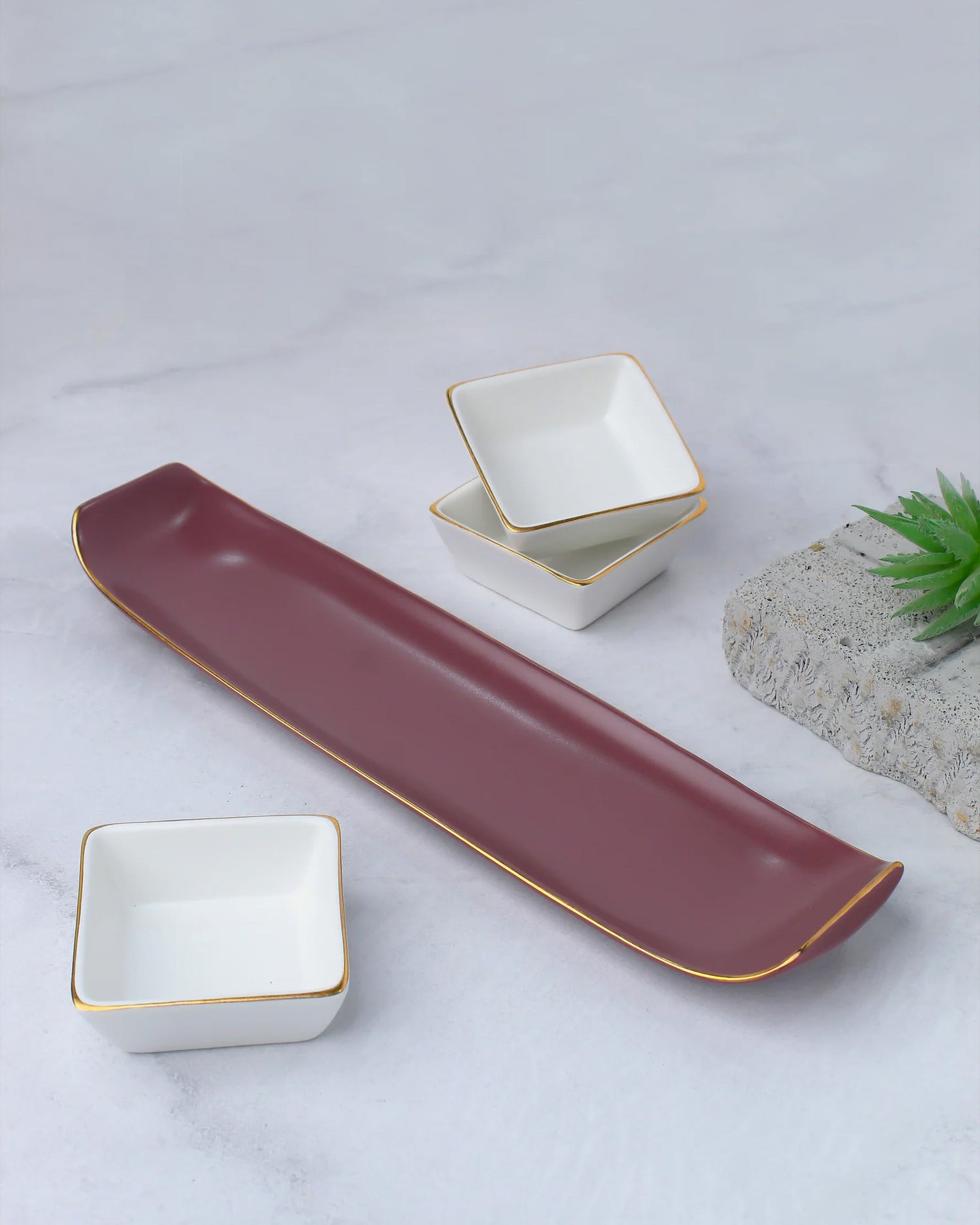 Lavender Herb || Bloom Vegas Soirée Combo Set of 4 - Elevate Your Gathering with Culinary Elegance