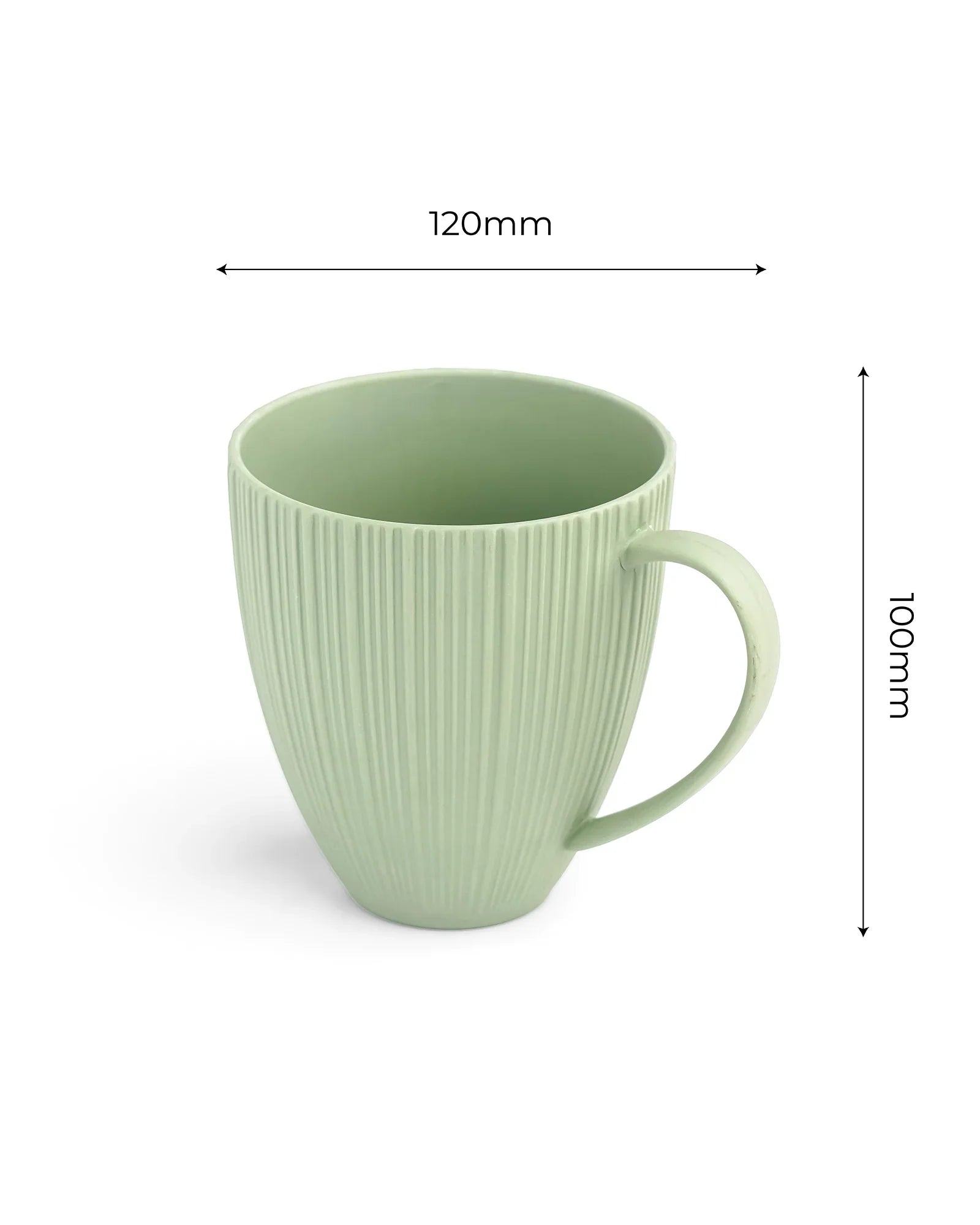 Vogue Diamond Fine Porcelain Mug Set of 2 – Faceted Mugs for Stylish Tea &amp; Coffee - Vola Global