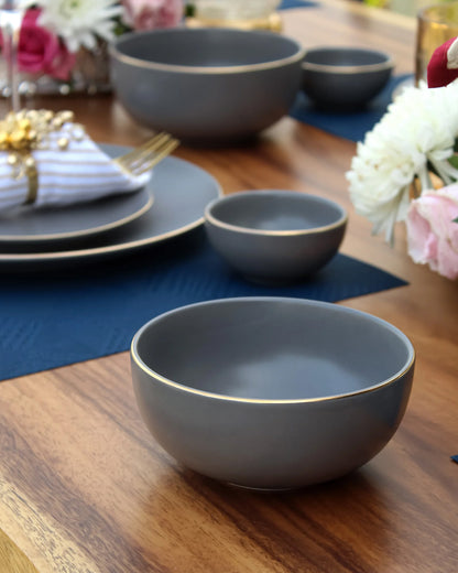 Pebble Grey || Bloom Dinner Set (23pcs)