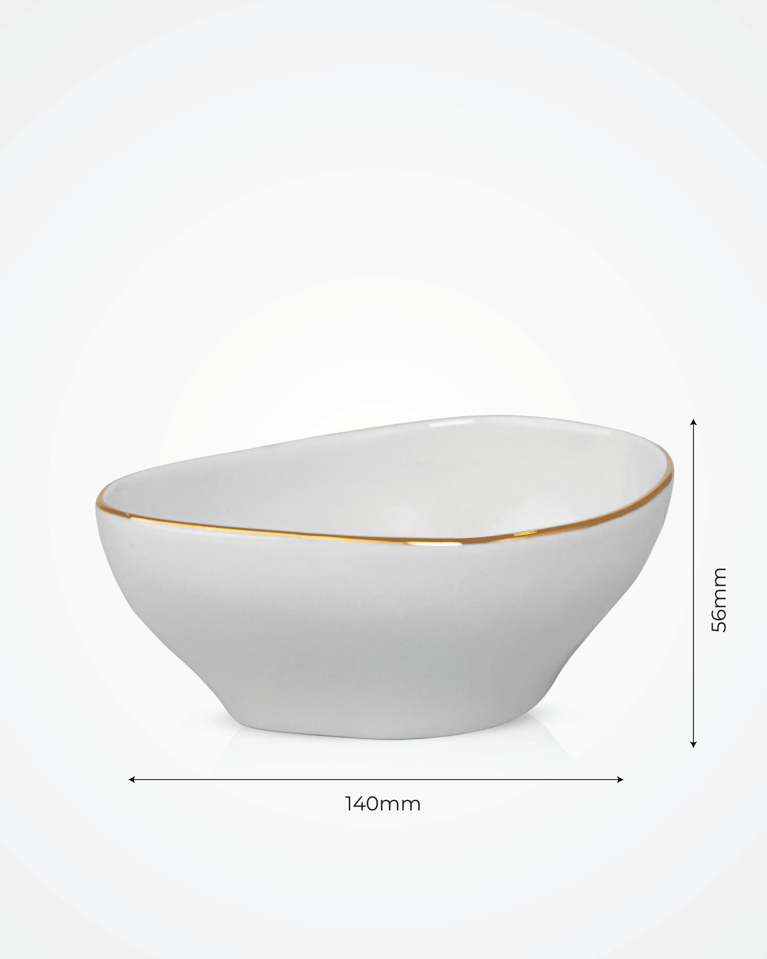 Pristine Triangle Bowl - 14cm - Set of 2
