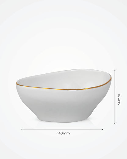 Pristine Triangle Bowl - 14cm - Set of 2