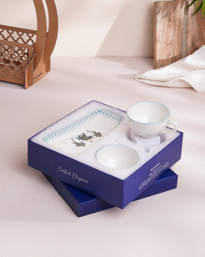 Savannah / Set of 4 || Pixel Collection Cup &amp; Saucer