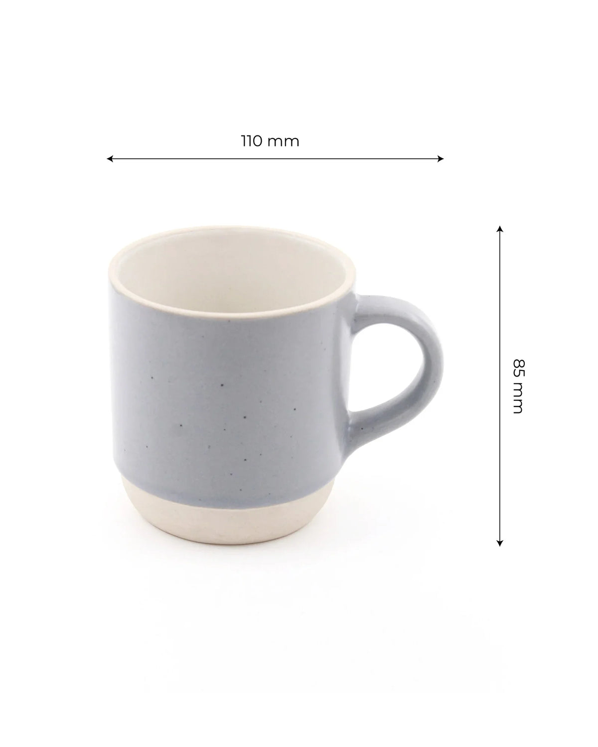 Elemental Shades Stoneware Mug – Matte Coffee &amp; Tea Mug in Earthy Tones (200 ml &amp; 260 ml) - Vola Global