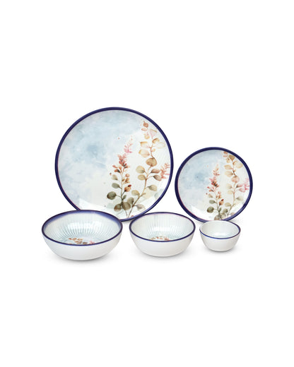 20 Pcs || Pixel Collection Dinnerware - Aspen Blue