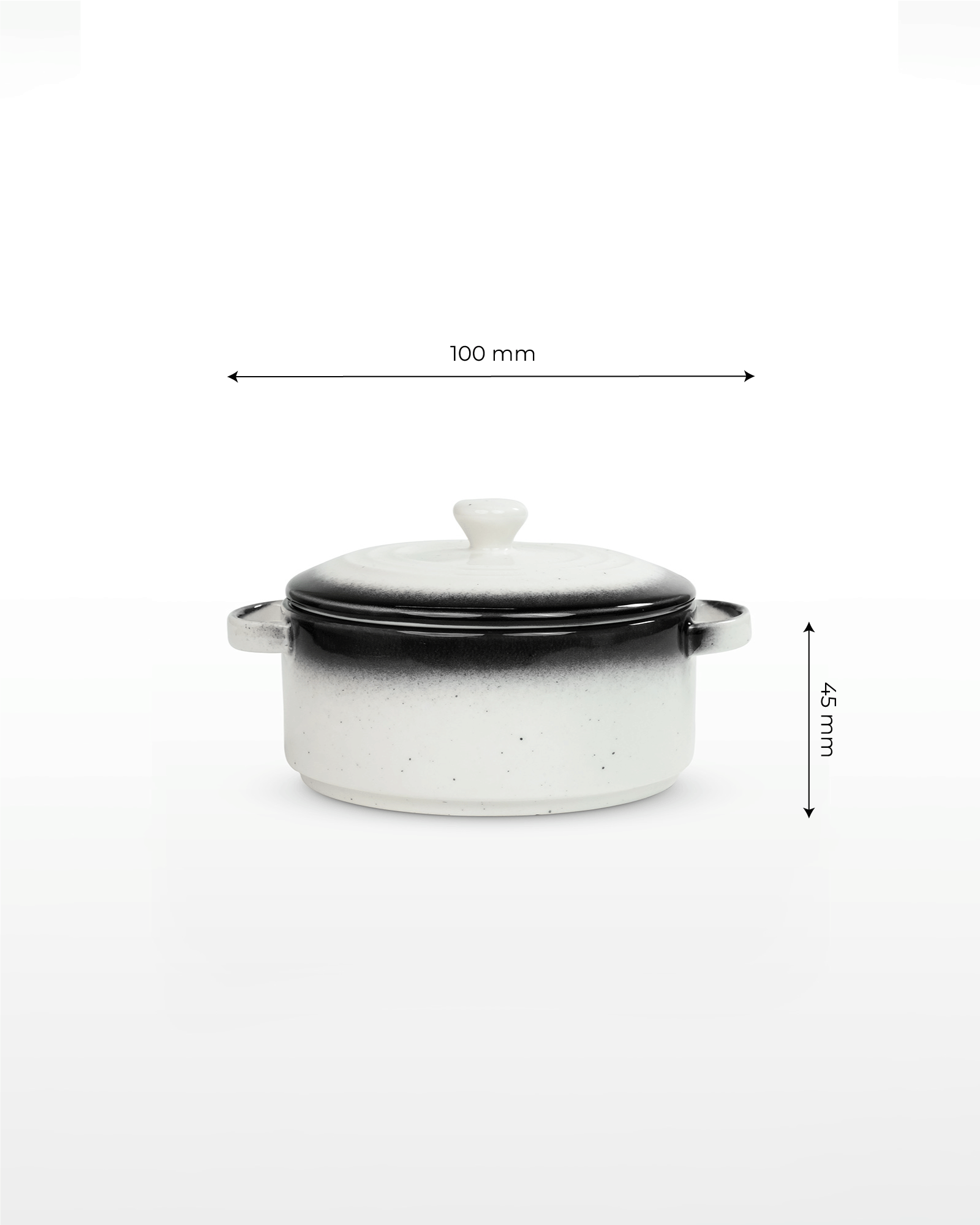Prisma Fine Porcelain Round Casserole Set with Lids (10 cm, 12 cm &amp; 14 cm) – Ash Grey Cook &amp; Serve - Vola Global