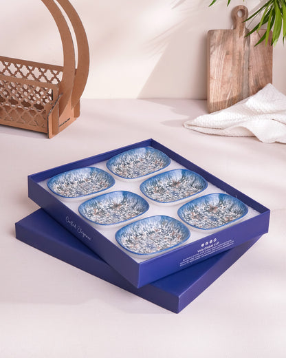 Marrakesh || Pixel Collection Rectangle Bowl_ Set of 6_12cm