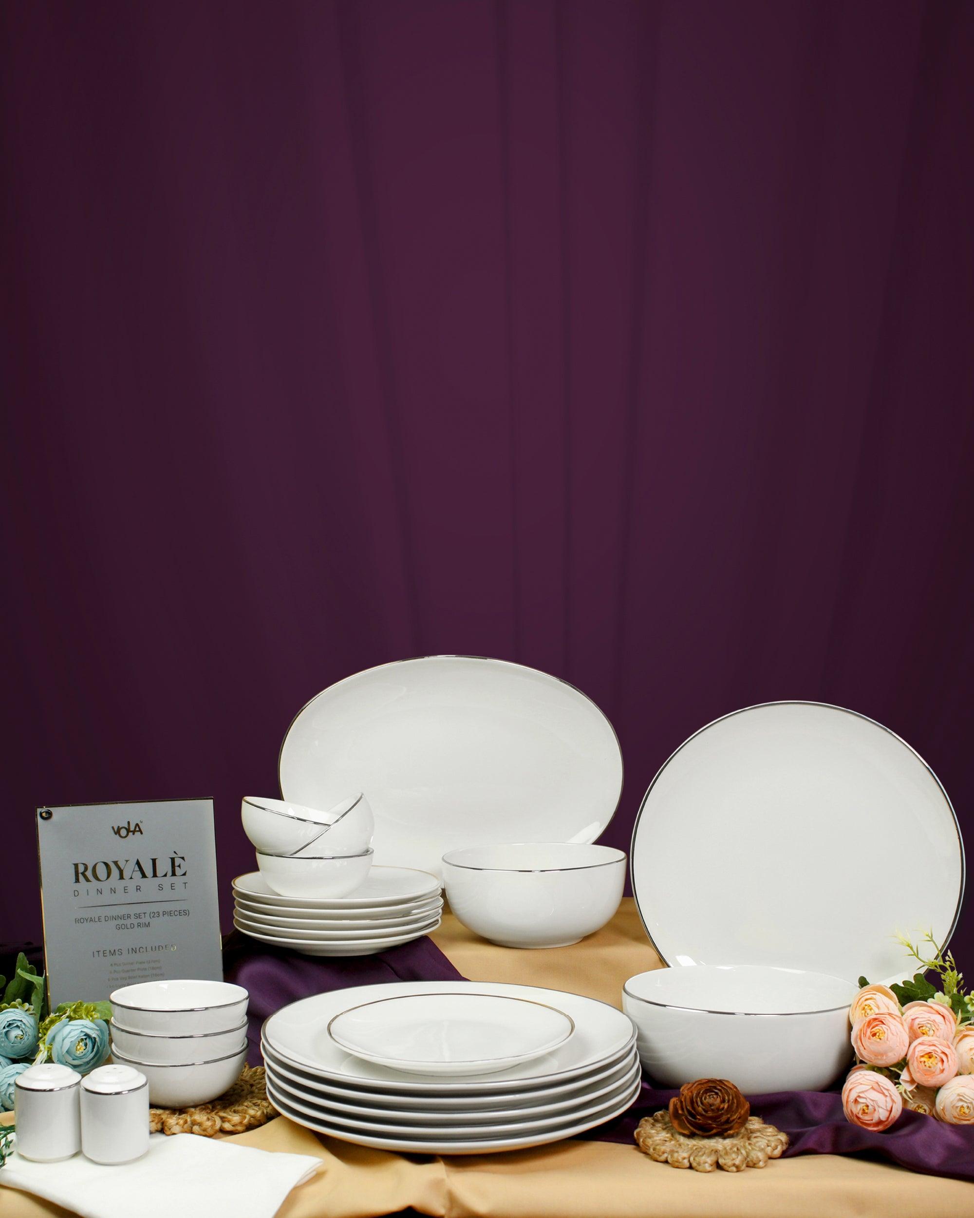 Royale Series- Dinner Set - 23 pc As the heart of the home - Vola Global
