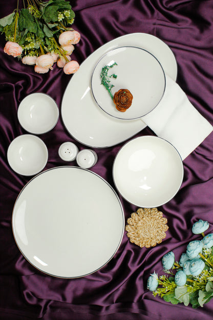 Royale Dinner Set - Gold &amp; Platinum (23 pcs)