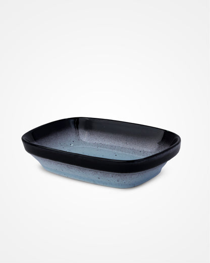 Reactive Glaze Rectangle Bowl - 14cm - Set of 2