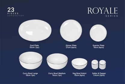 Royale Series- Dinner Set - 23 pc As the heart of the home - Vola Global