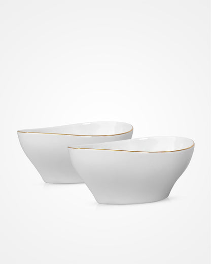 Pristine Triangle Bowl - 14cm - Set of 2