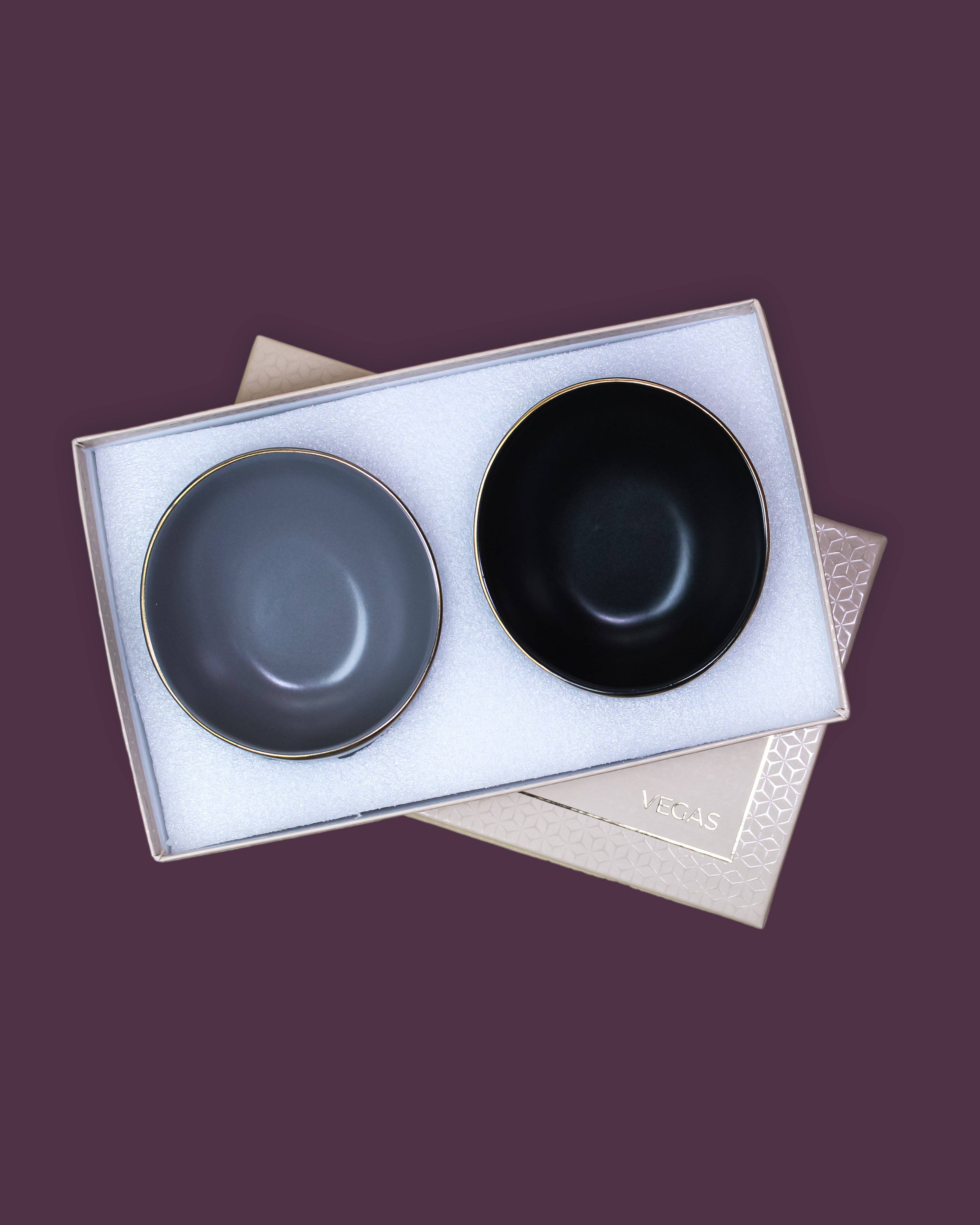 Black and Pebble Grey || Bloom Vegas Ladle Bowl - Serving Elegance in Every Scoop - Vola Global